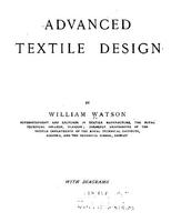 Advanced Textile Design By William Watson poster