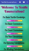 Textile Calculations Poster