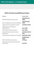 UPSC 2020 Syllabus - A Complete Guide screenshot 1
