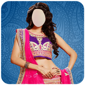 Indian Bridal Choli Suit Photo Frames icon