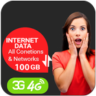 100GB Net Data All Network أيقونة