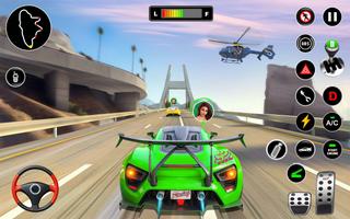 Racing in Highway Car 3D Games Affiche