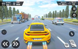 Racing in Highway Car 3D Games الملصق