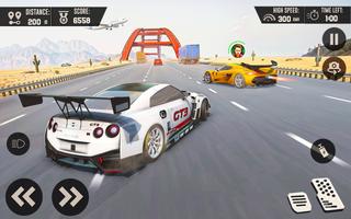 Racing in Highway Car 3D Games تصوير الشاشة 1