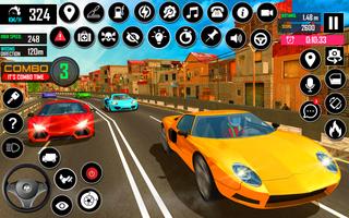 Highway Car Racing 3D Games تصوير الشاشة 1