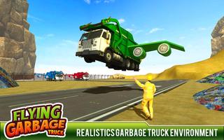 City Garbage Flying Truck 3D Plakat