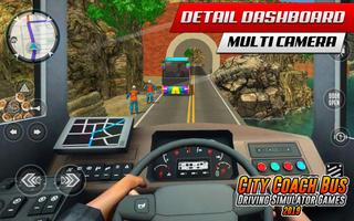 Coach Bus Hill Road Simulator- Free Euro Bus Games Plakat