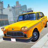 Crazy Yellow Taxi Driving Sim أيقونة