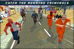 Police Horse Criminal Chase 🏇🏻Gangster Escape 3D captura de pantalla 1