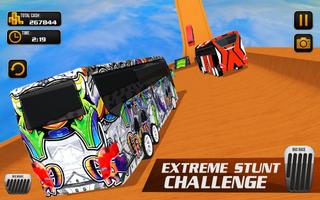 Coach Bus Stunt Mega Ramp Game screenshot 1