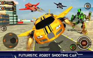 Real Robot Shooting Car Games screenshot 1