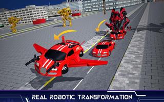 Real Robot Shooting Car Games screenshot 2