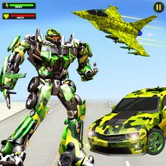 Скачать Flying Robot Transforming Game APK