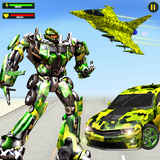 Flying Robot Transforming Game أيقونة