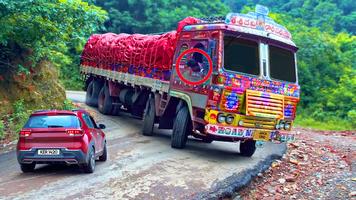 Indian Truck Euro Cargo Truck Poster