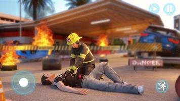 ville ambulance simulateur jeu Affiche