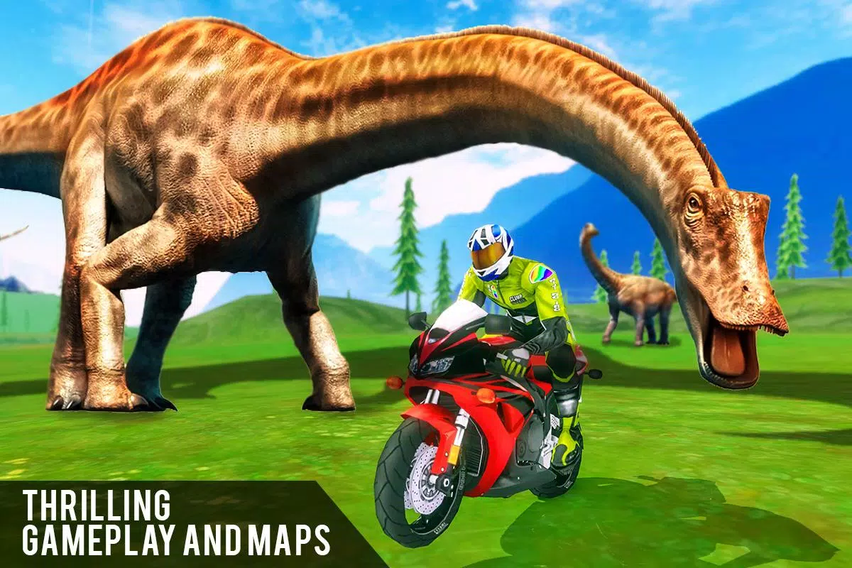 Jogo Android de Motos - Ataque de Dinossaur 