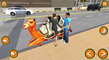 Camel Simulator Taxi Games 3D captura de pantalla 1