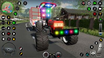 Indian Tractor Farming Game 3D পোস্টার