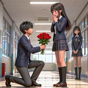 动漫少女校园恋爱游戏.