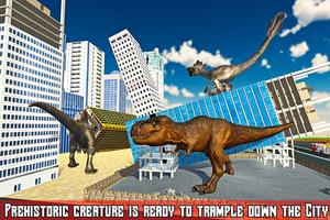 Jurassic Dinosaur City Attack Battle اسکرین شاٹ 2