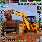 areia escavadora 3d jcb jogos ícone