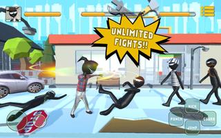 Stickman City Fighter vs Street Gangster capture d'écran 1