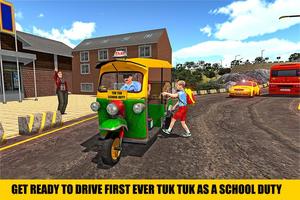 Indian Tuk Tuk School Auto Rickshaw Mountain Drive پوسٹر