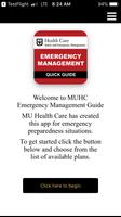 MU HC Emergency Management poster