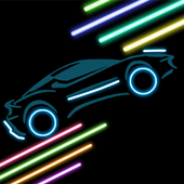 Neon cars icon