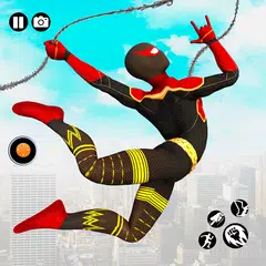 Скачать Spider Rope Hero: Black Spider XAPK