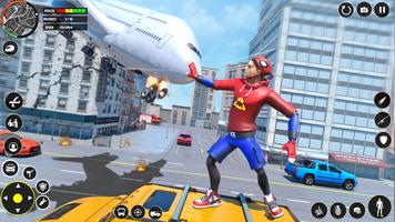 Flying Robot Hero Rescue Game الملصق