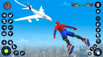 Flying Robot Hero Rescue Game تصوير الشاشة 2
