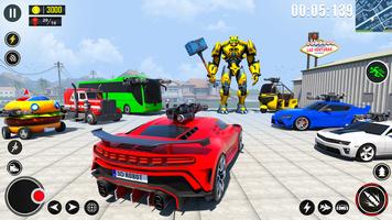 Flying Car Robot Hero Games capture d'écran 3