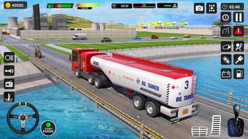 Oil Tanker Truck: Truck Games Affiche
