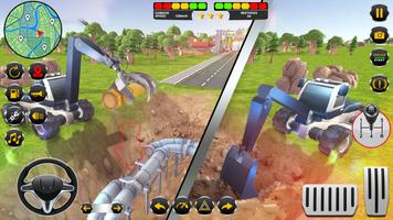 Road Construction Excavator 3D Ekran Görüntüsü 3