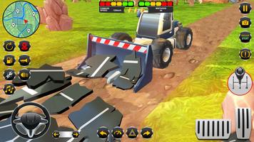 Road Construction Excavator 3D Ekran Görüntüsü 2