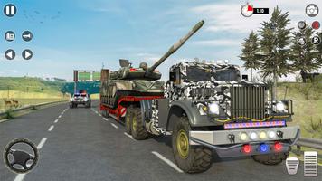 Army Passenger Jeep Driving 3D syot layar 3