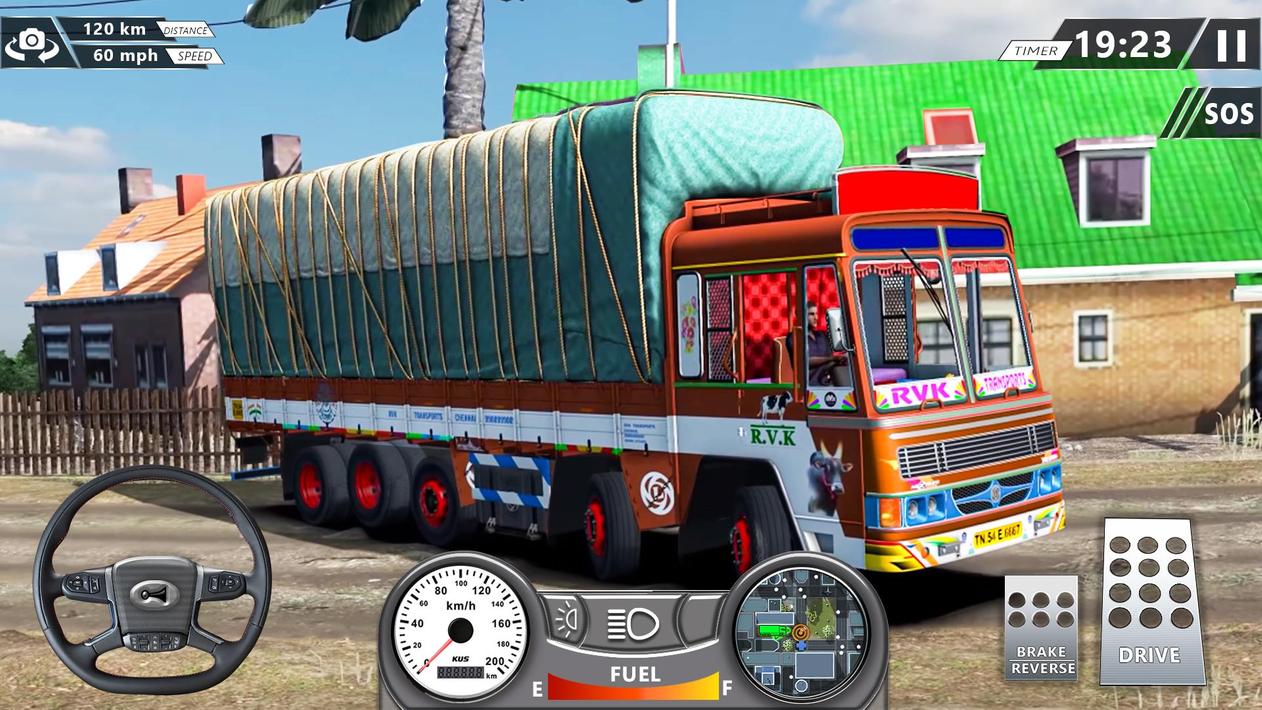 Real Euro Cargo Truck Simulator Driving Free Game for