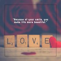Smile - Inspirational Quotes plakat