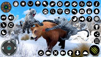 Jogo do leopardo da neve Cartaz