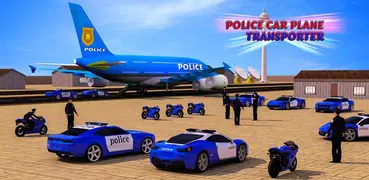 US Police Car Plane Transporter Police Plane Games