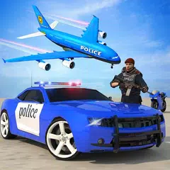 Polizeiauto-Flugzeugtransporter: echter APK Herunterladen