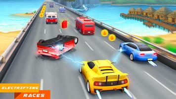 Game balap mobil mini 3D poster