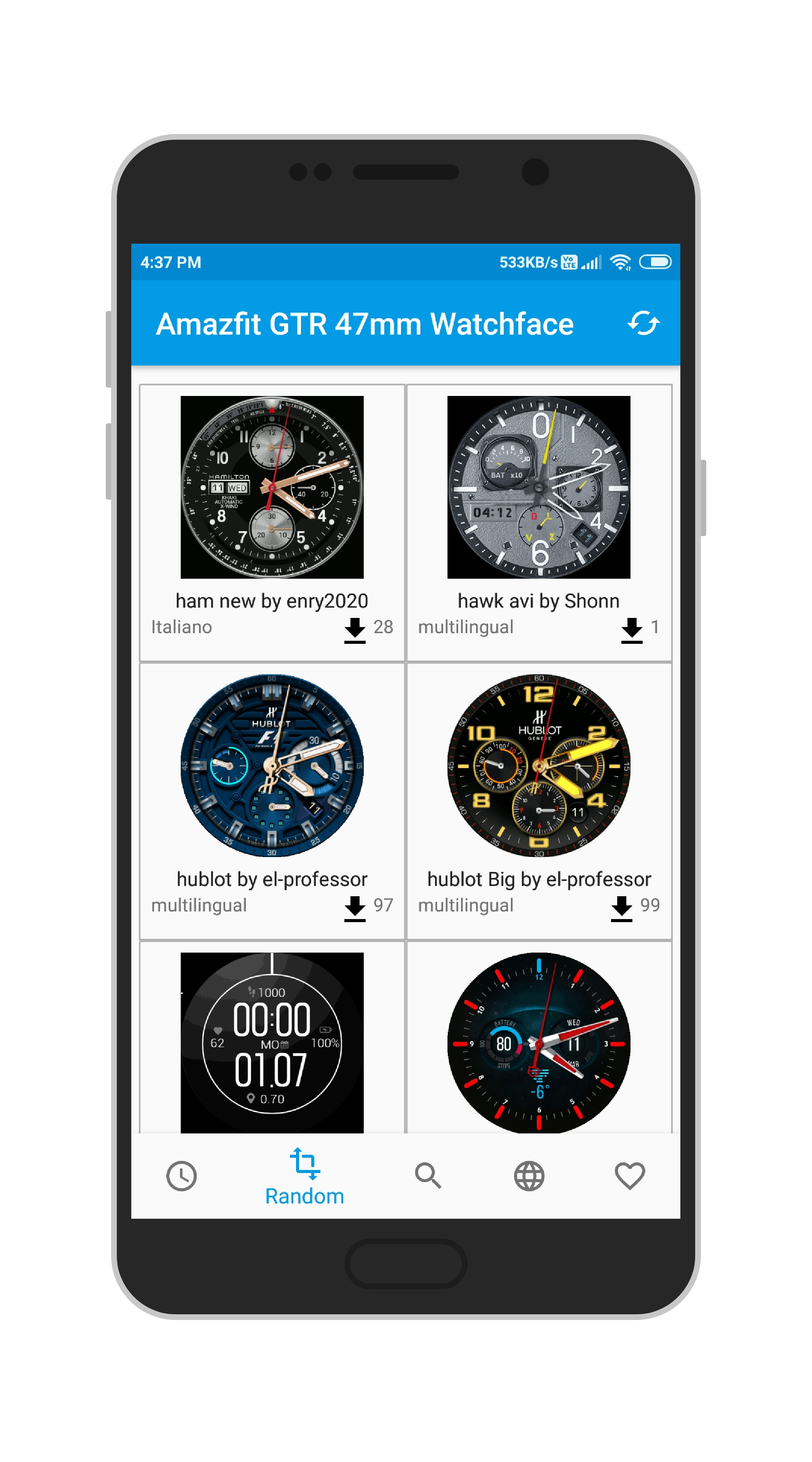 watchfaces amazfit verge