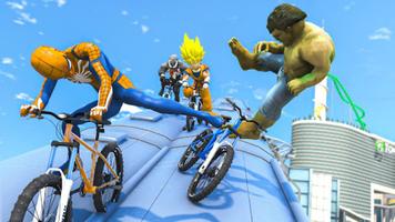 BMX Cycle Race: Superhero Game ảnh chụp màn hình 1