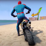 Superhero Tricky Bike Racing أيقونة