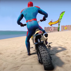 Superhero Tricky Bike Racing icon