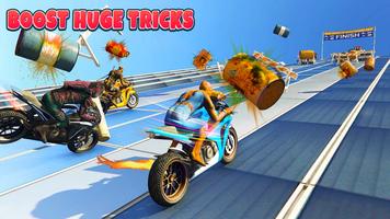 Superhero Tricky Bike Racing পোস্টার