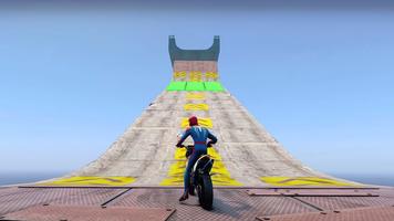 Superhero Tricky Bike Racing captura de pantalla 3